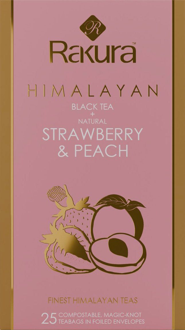 Rakura Himalayan Black Tea + Strawberry & Peach box
