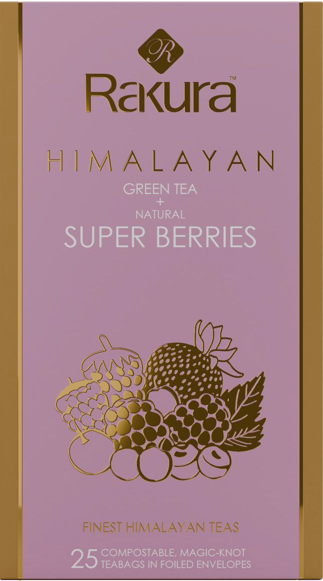 Rakura Himalayan Green Tea + Natural Super Berries box