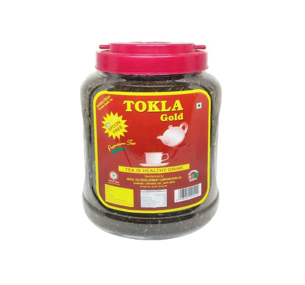 Tokla Gold Tea jar